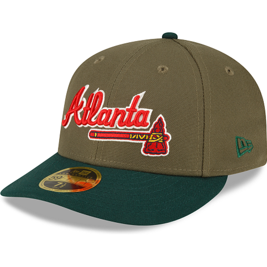Casquette ajustée 59FIFTY Atlanta Braves New Era Purple Lime Side Patch pour homme Casquette ajustée 59FIFTY Atlanta Braves New Era Purple Lime Side Patch pour homme