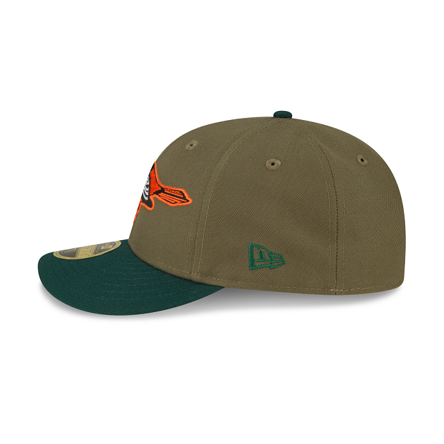 New Era Baltimore Orioles Olive Low Profile 2023 59FIFTY Fitted Hat