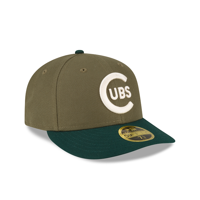 New Era Chicago Cubs Olive Low Profile 2023 59FIFTY Fitted Hat
