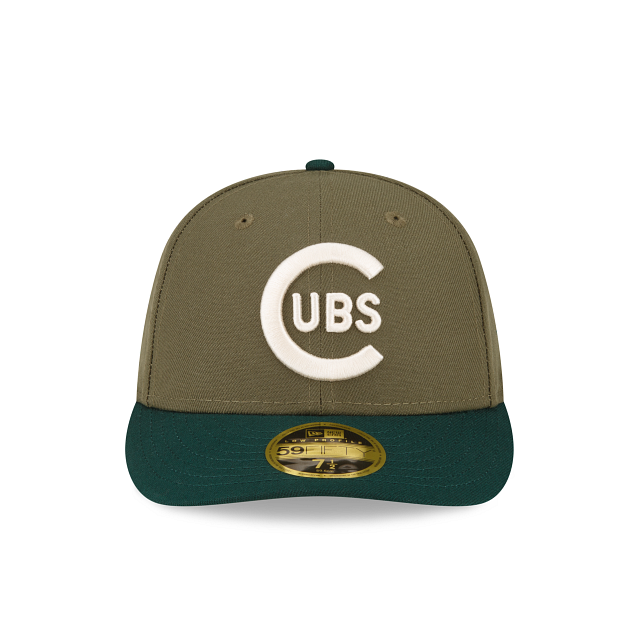 New Era Chicago Cubs Olive Low Profile 2023 59FIFTY Fitted Hat