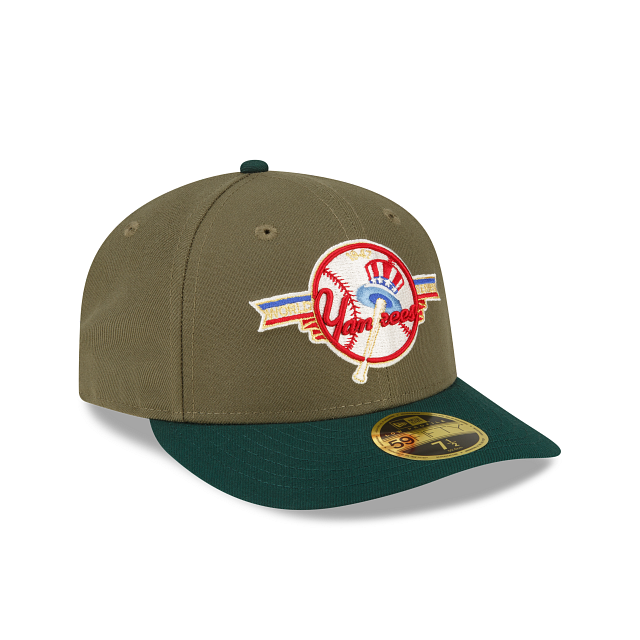 New Era New York Yankees Olive Low Profile 2023 59FIFTY Fitted Hat