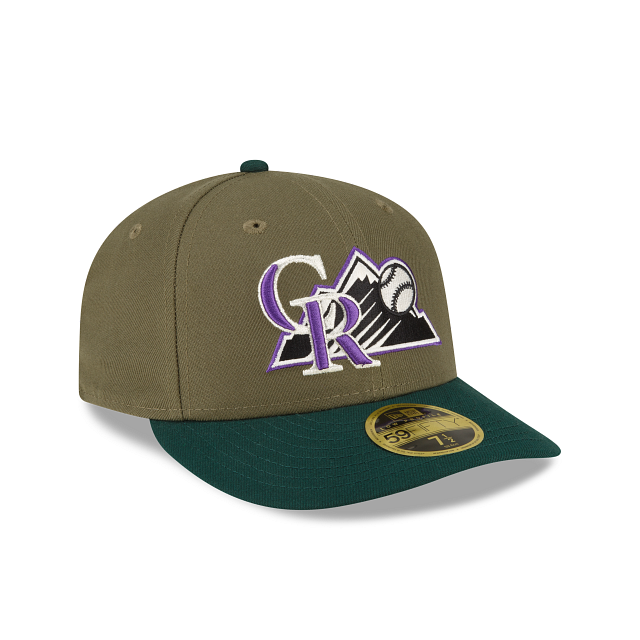 New Era Colorado Rockies Olive Low Profile 2023 59FIFTY Fitted Hat
