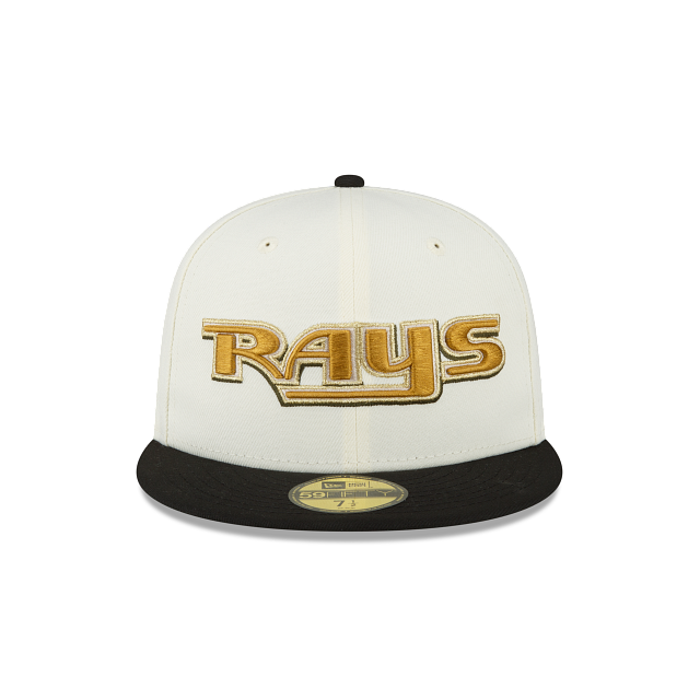 New Era Just Caps Chrome Black Tampa Bay Rays 59FIFTY Fitted Hat
