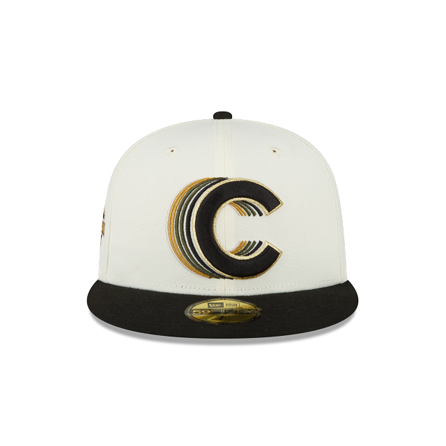 New Era Just Caps Chrome Black Chicago Cubs 59FIFTY Fitted Hat