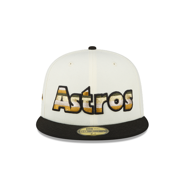 New Era Just Caps Chrome Black Houston Astros 59FIFTY Fitted Hat