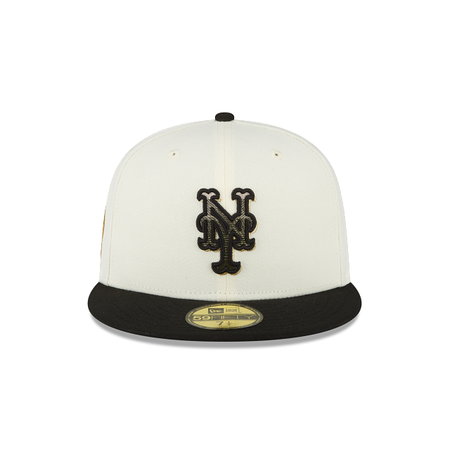 New Era Just Caps Chrome Black New York Mets 59FIFTY Fitted Hat