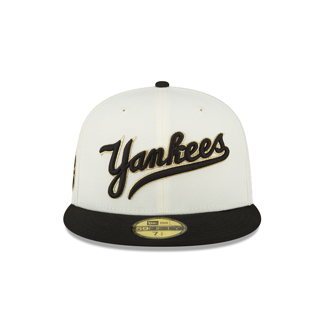 New Era Just Caps Chrome Black New York Yankees 59FIFTY Fitted Hat