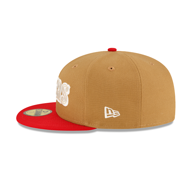 New Era San Francisco 49ers Ivory Wheat 2023 59FIFTY Fitted Hat
