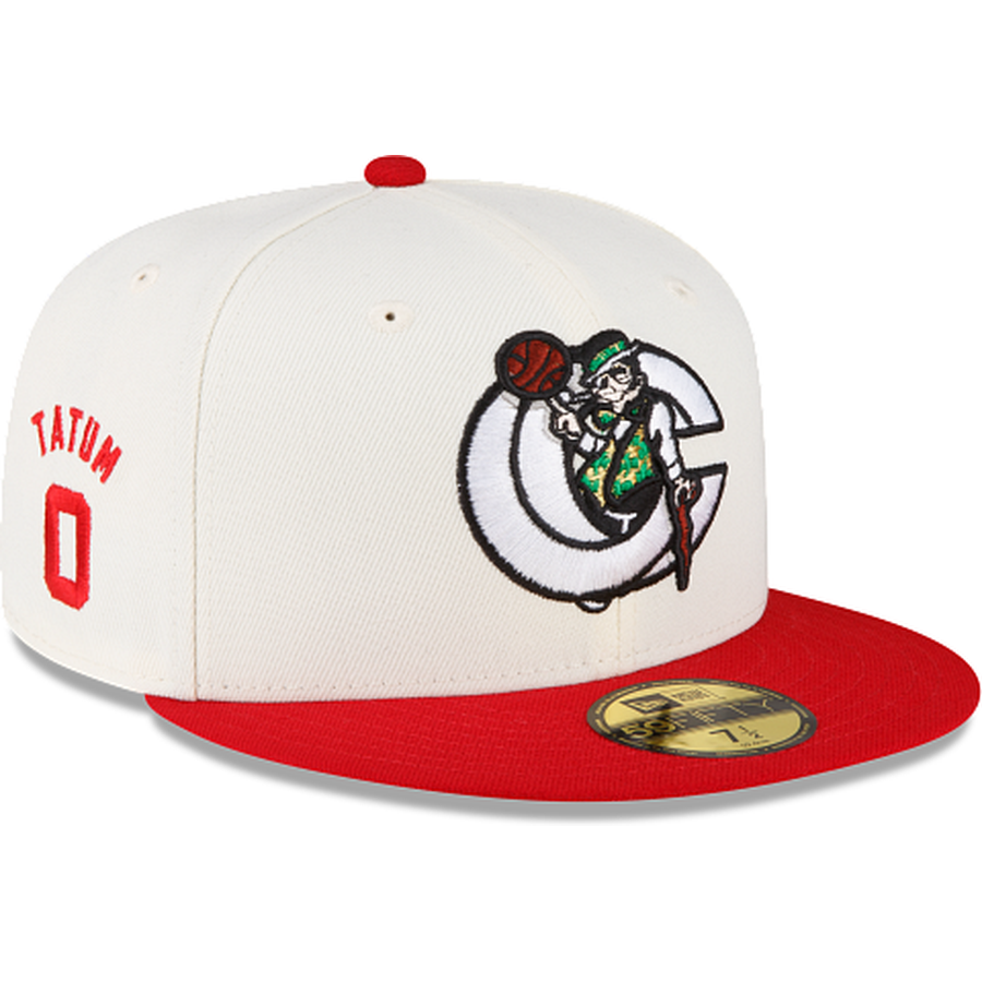 New Era Boston Celtics X Concepts X Jayson Tatum Chrome Red 2023 59FIFTY Fitted Hat