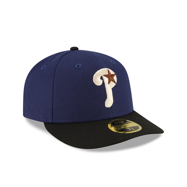 New Era Philadelphia Phillies Navy Low Profile 2023 59FIFTY Fitted Hat