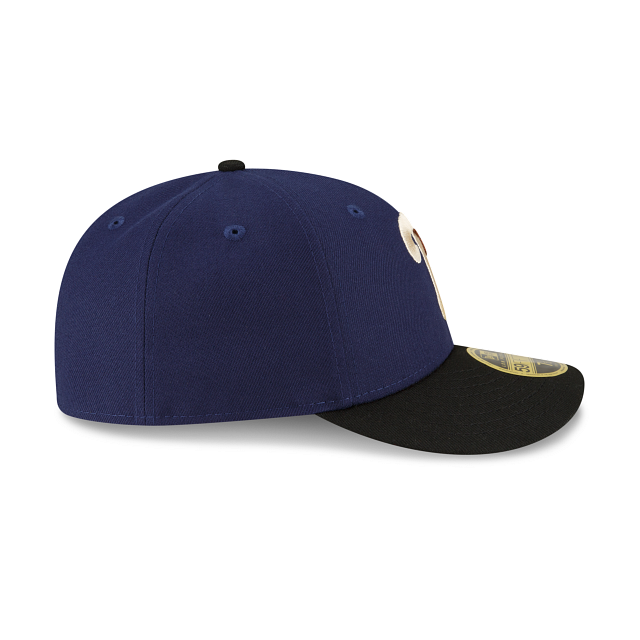 New Era Philadelphia Phillies Navy Low Profile 2023 59FIFTY Fitted Hat