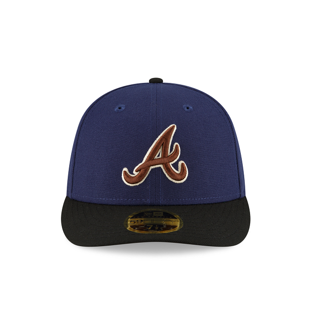 New Era Atlanta Braves Navy Low Profile 2023 59FIFTY Fitted Hat