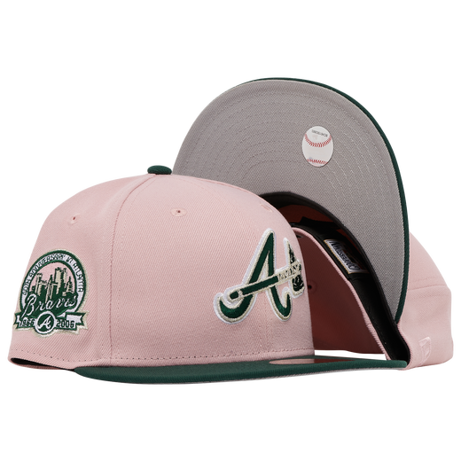 New Era Atlanta Braves Blush Pink/Green 40th Anniversary 59FIFTY Fitted Hat