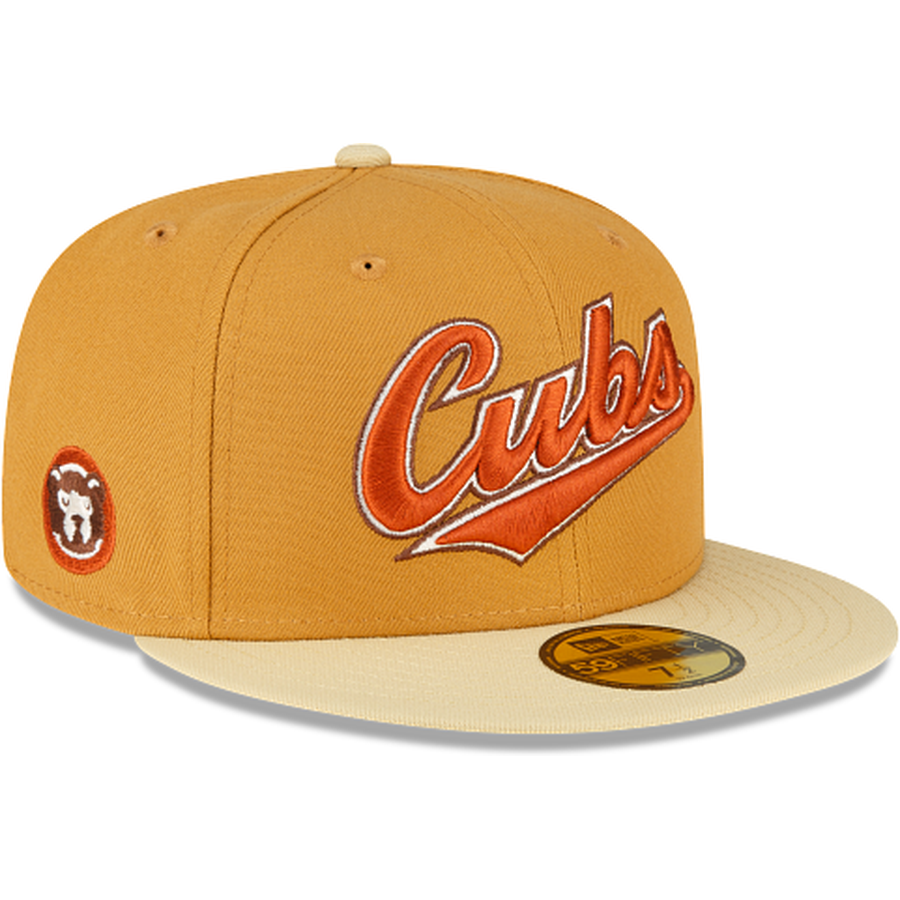 New Era Just Caps Tan Tones Chicago Cubs 2023 59FIFTY Fitted Hat