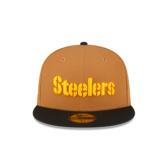 Men's Pittsburgh Steelers New Era Yellow 75 Seasons The Pastels 59FIFTY Fitted  Hat