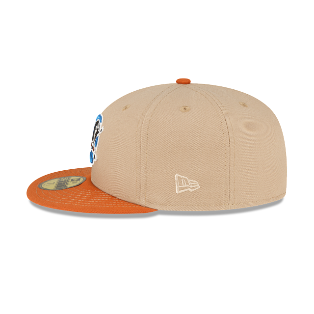 New Era Just Caps Beige Camel Durham Bulls 2023 59FIFTY Fitted Hat