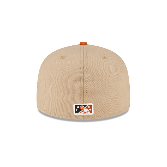 New Era Just Caps Beige Camel Durham Bulls 2023 59FIFTY Fitted Hat