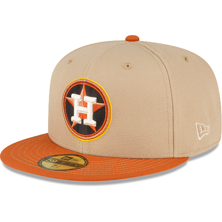 New Era Just Caps Beige Camel Houston Astros 2023 59FIFTY Fitted Hat