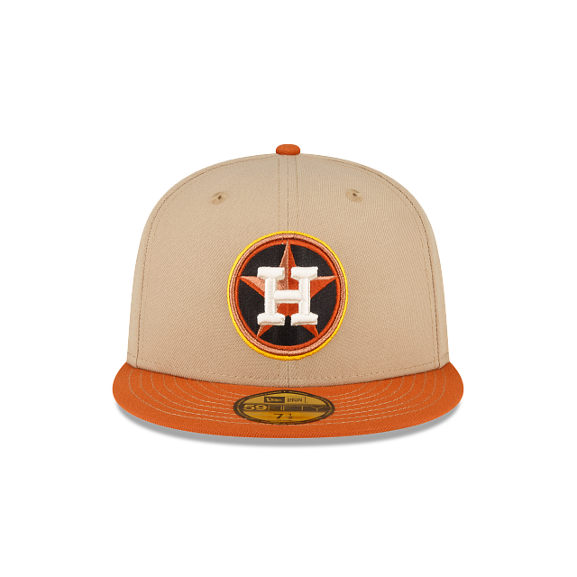 New Era Just Caps Beige Camel Houston Astros 2023 59FIFTY Fitted Hat