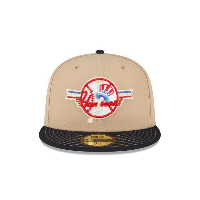 New Era Just Caps Beige Camel New York Yankees 2023 59FIFTY Fitted Hat
