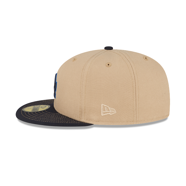 New Era Just Caps Beige Camel Los Angeles Dodgers 2023 59FIFTY Fitted Hat