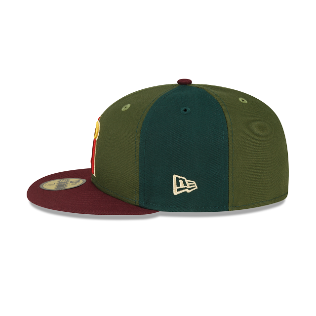New Era Just Caps Dark Green Los Angeles Angels 2023 59FIFTY Fitted Hat