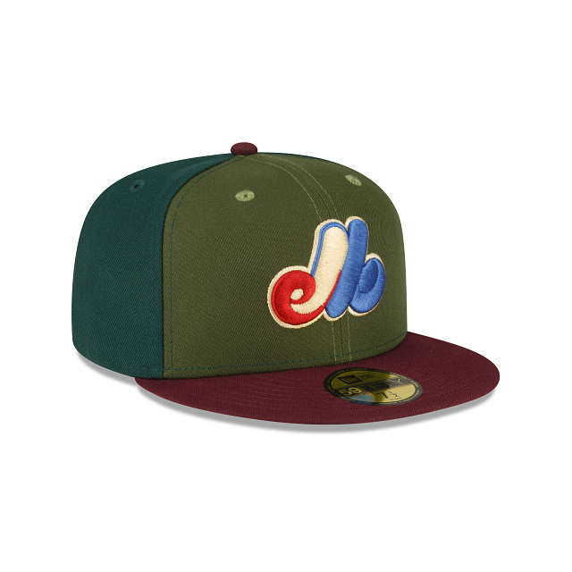 New Era Just Caps Dark Green Montreal Expos 2023 59FIFTY Fitted Hat