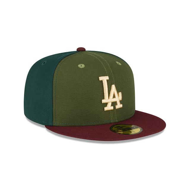 New Era Just Caps Dark Green Los Angeles Dodgers 2023 59FIFTY Fitted Hat