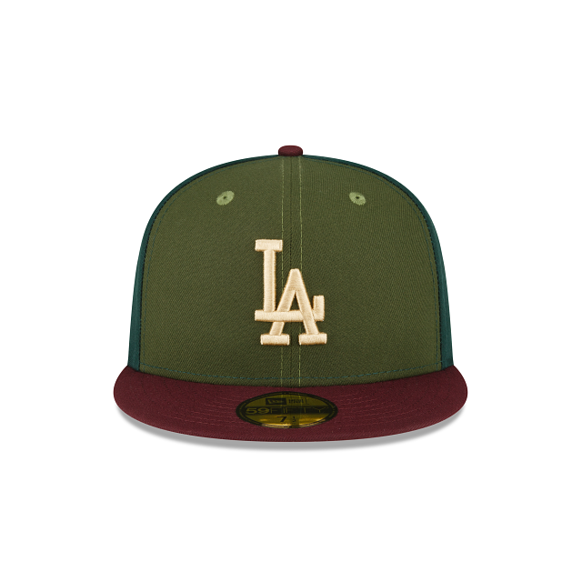 New Era Just Caps Dark Green Los Angeles Dodgers 2023 59FIFTY Fitted Hat