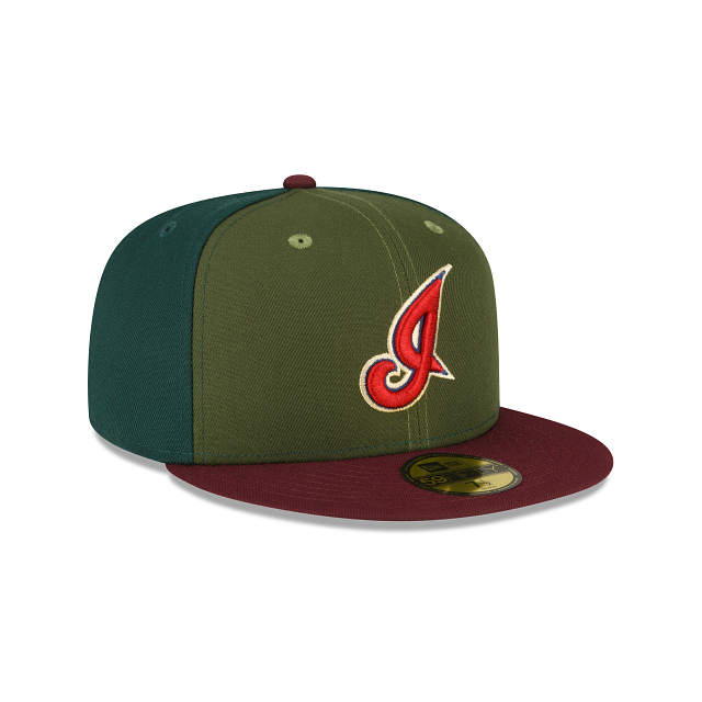 New Era Just Caps Dark Green Cleveland Guardians Cooperstown 2023 59FIFTY Fitted Hat