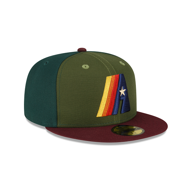 New Era Just Caps Dark Green Houston Astros 2023 59FIFTY Fitted Hat