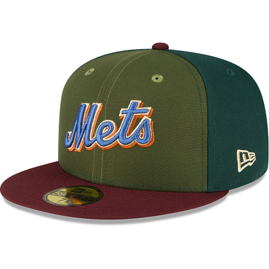 New Era Just Caps Dark Green New York Mets 2023 59FIFTY Fitted Hat