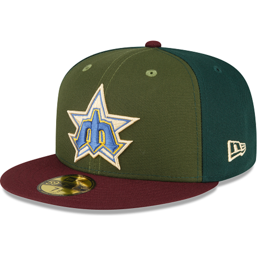 New Era Just Caps Dark Green Seattle Mariners 2023 59FIFTY Fitted Hat
