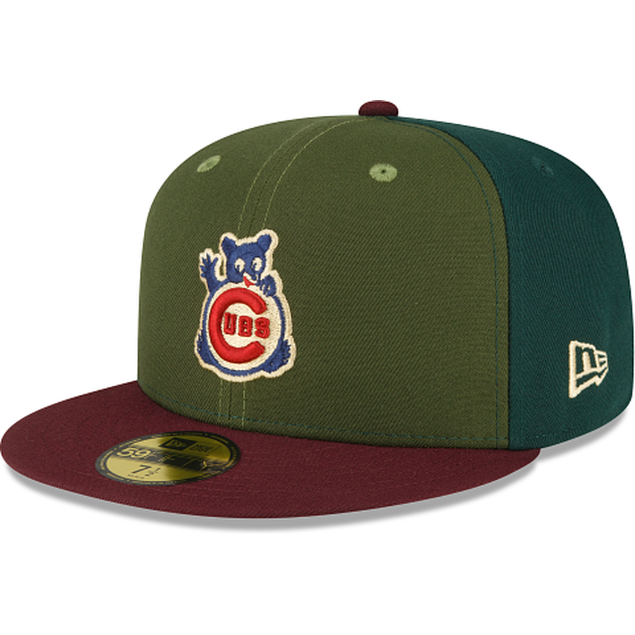 New Era Just Caps Dark Green Chicago Cubs 2023 59FIFTY Fitted Hat