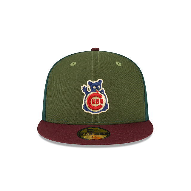 New Era Just Caps Dark Green Chicago Cubs 2023 59FIFTY Fitted Hat