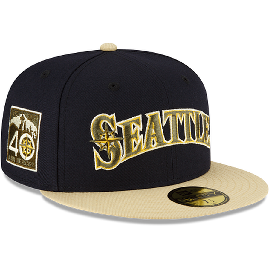 New Era Just Caps Ivory Visor Seattle Mariners 2023 59FIFTY Fitted Hat