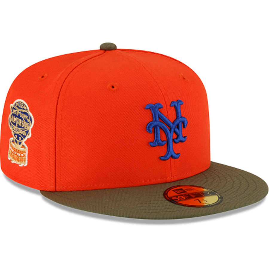 New Era Just Caps Dark Forest Visor New York Mets 2023 59FIFTY Fitted Hat