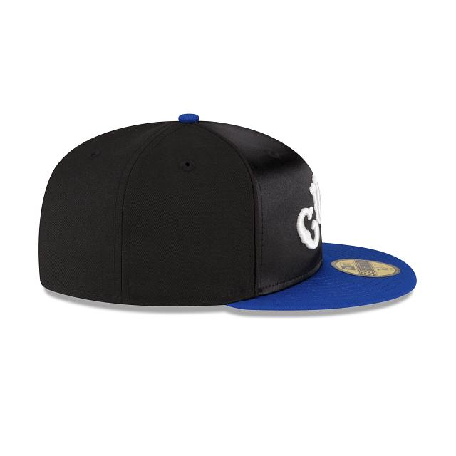 New Era Just Caps Black Satin Chicago Cubs 2023 59FIFTY Fitted Hat