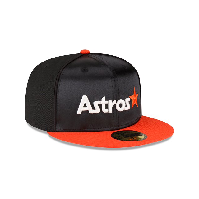 New Era Just Caps Black Satin Houston Astros 2023 59FIFTY Fitted Hat