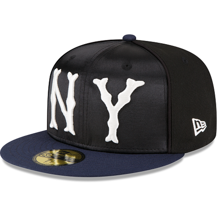 New Era Just Caps Black Satin New York Yankees 2023 59FIFTY Fitted Hat