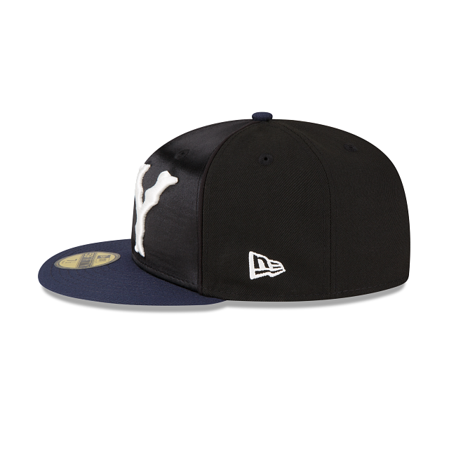 New Era Just Caps Black Satin New York Yankees 2023 59FIFTY Fitted Hat
