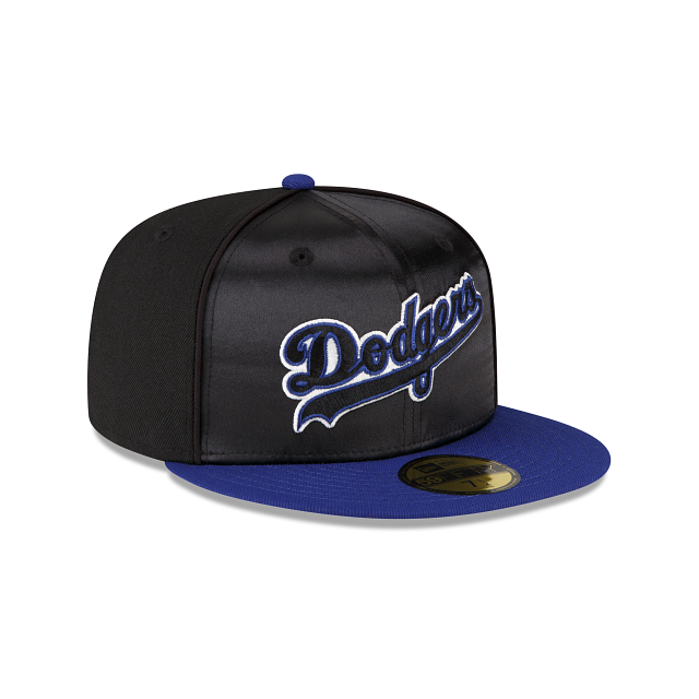 New Era Just Caps Black Satin Los Angeles Dodgers 2023 59FIFTY Fitted Hat
