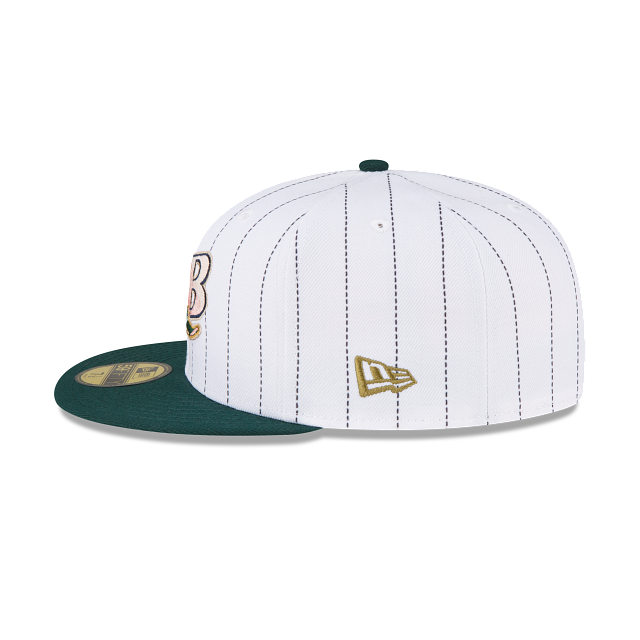 New Era Just Caps White Pinstripe Tampa Bay Rays 59FIFTY Fitted Hat