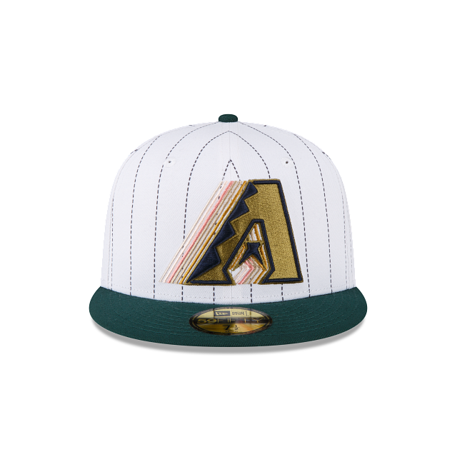 New Era Just Caps White Pinstripe Arizona Diamondbacks 59FIFTY Fitted Hat