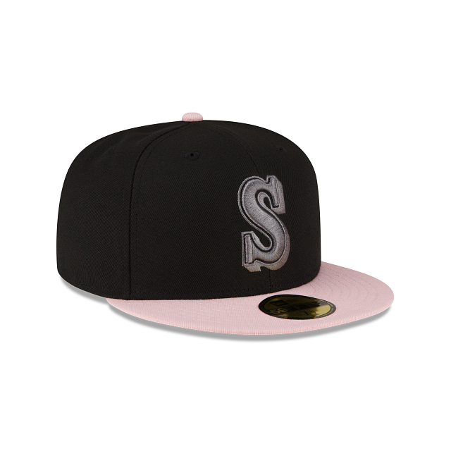 New Era Seattle Mariners Black/Blush 2023 59FIFTY Fitted Hat