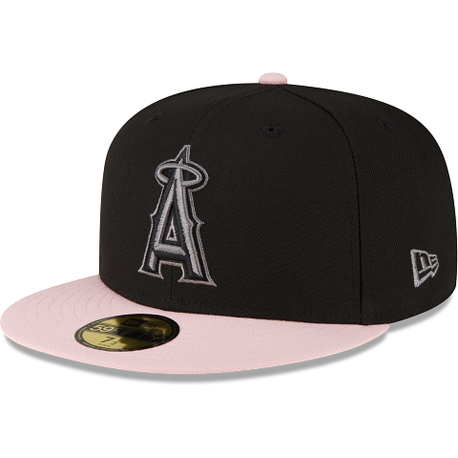 New Era Los Angeles Angels Black/Blush 2023 59FIFTY Fitted Hat