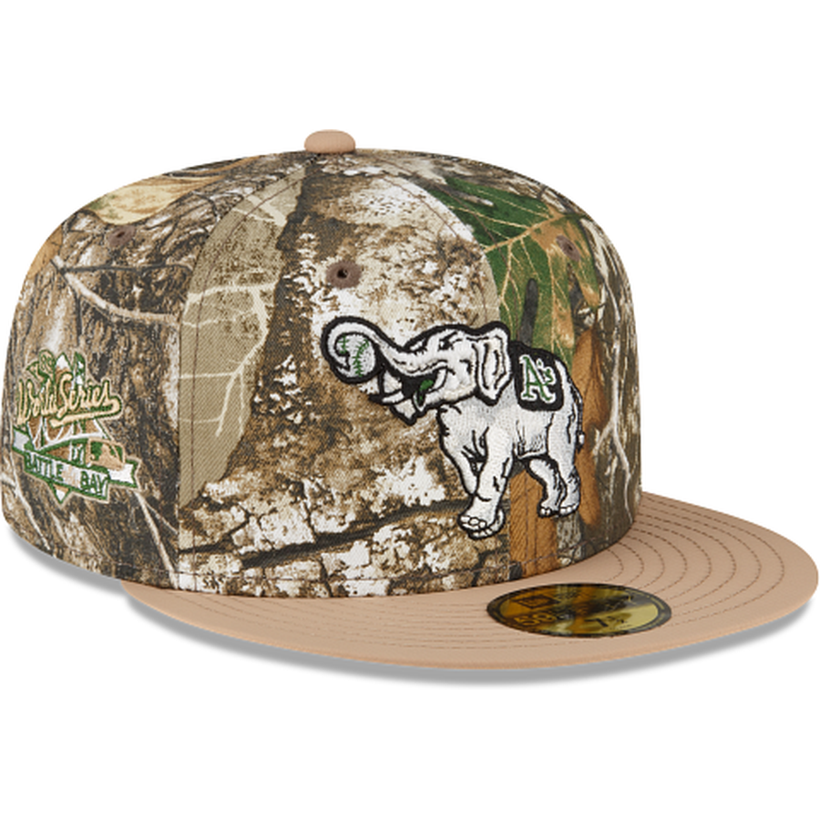 New Era Just Caps Camouflage Oakland Athletics Realtree 59FIFTY Fitted Hat
