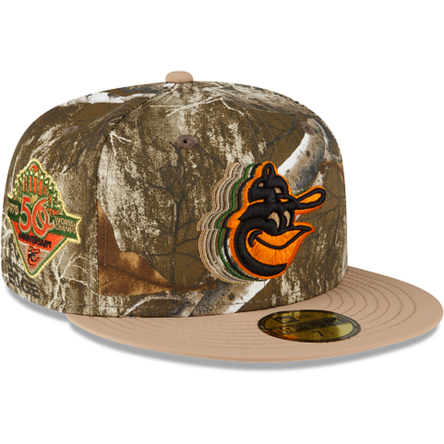 New Era Just Caps Camouflage Baltimore Orioles Realtree 59FIFTY Fitted Hat