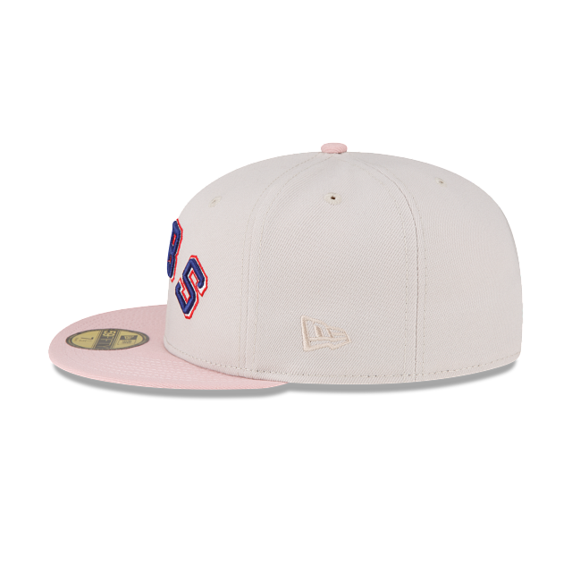 New Era Just Caps Stone Pink Chicago Cubs 2023 59FIFTY Fitted Hat