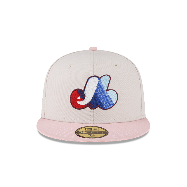 New Era Just Caps Stone Pink Montreal Expos 2023 59FIFTY Fitted Hat